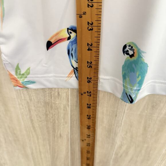Chubbies Performance Polo 2.0 Shirt Men’s Small The Dude Where's Macaw Parrots - Picture 13 of 16
